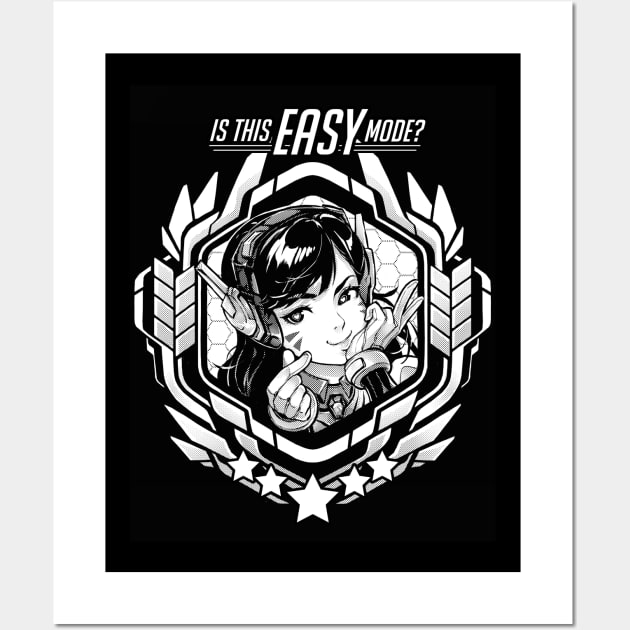 DVA "Is This Easy Mode?" Wall Art by RobotCatArt